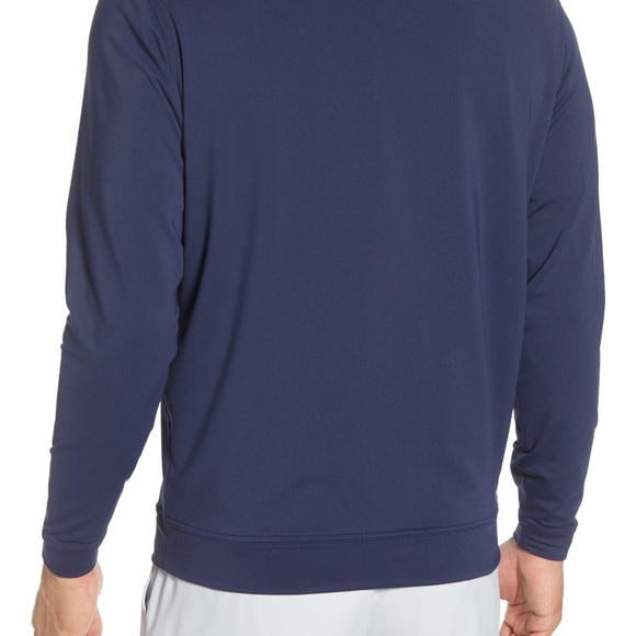 PETER MILLAR Perth Performance Golf Quarter-Zip Navy Pullover - Picture 3 of 12